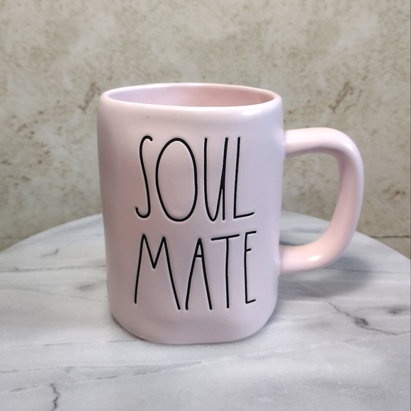 Rae Dunn Artisan Collection by Magenta SOUL MATE pink Mug - Picture 1 of 3